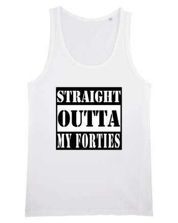 Straight Outta My Forties White