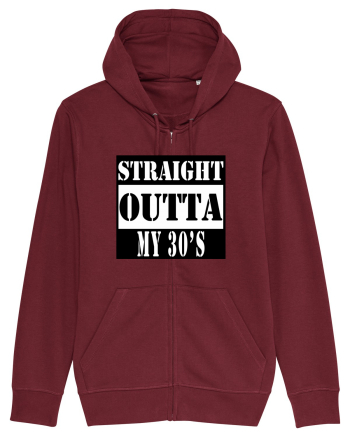 Straight Outta My 30s Burgundy
