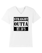 Straight Outta My 30s Tricou mânecă scurtă guler V Bărbat Presenter