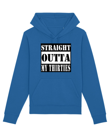 Straight Outta My Thirties Royal Blue