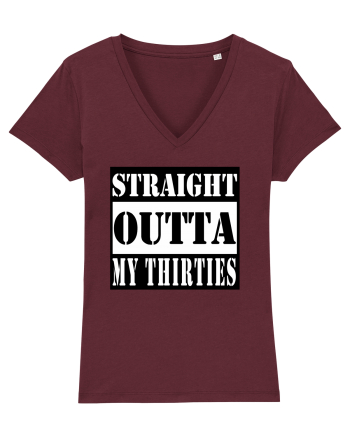 Straight Outta My Thirties Burgundy