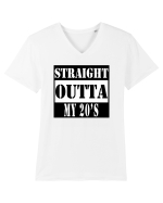 Straight Outta My 20s Tricou mânecă scurtă guler V Bărbat Presenter