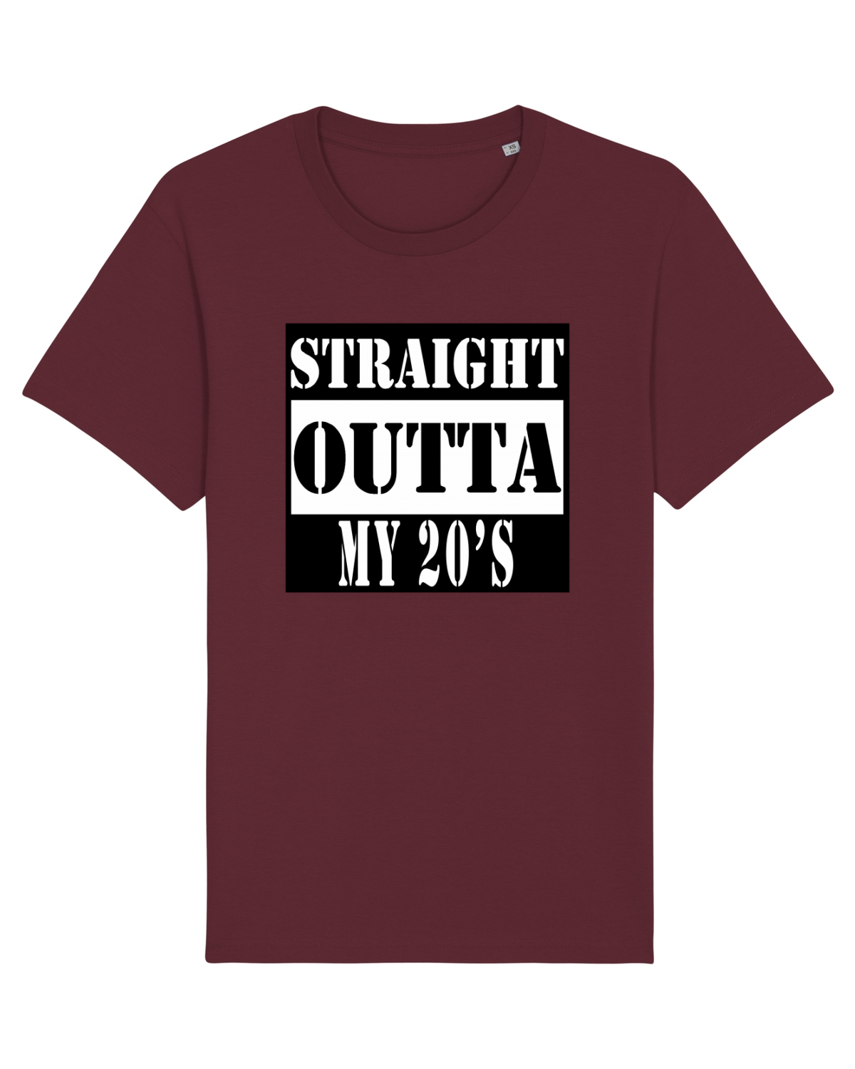 Tricou mânecă scurtă Unisex Rocker Burgundy