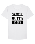 Straight Outta My 20s Tricou mânecă scurtă guler larg Bărbat Skater