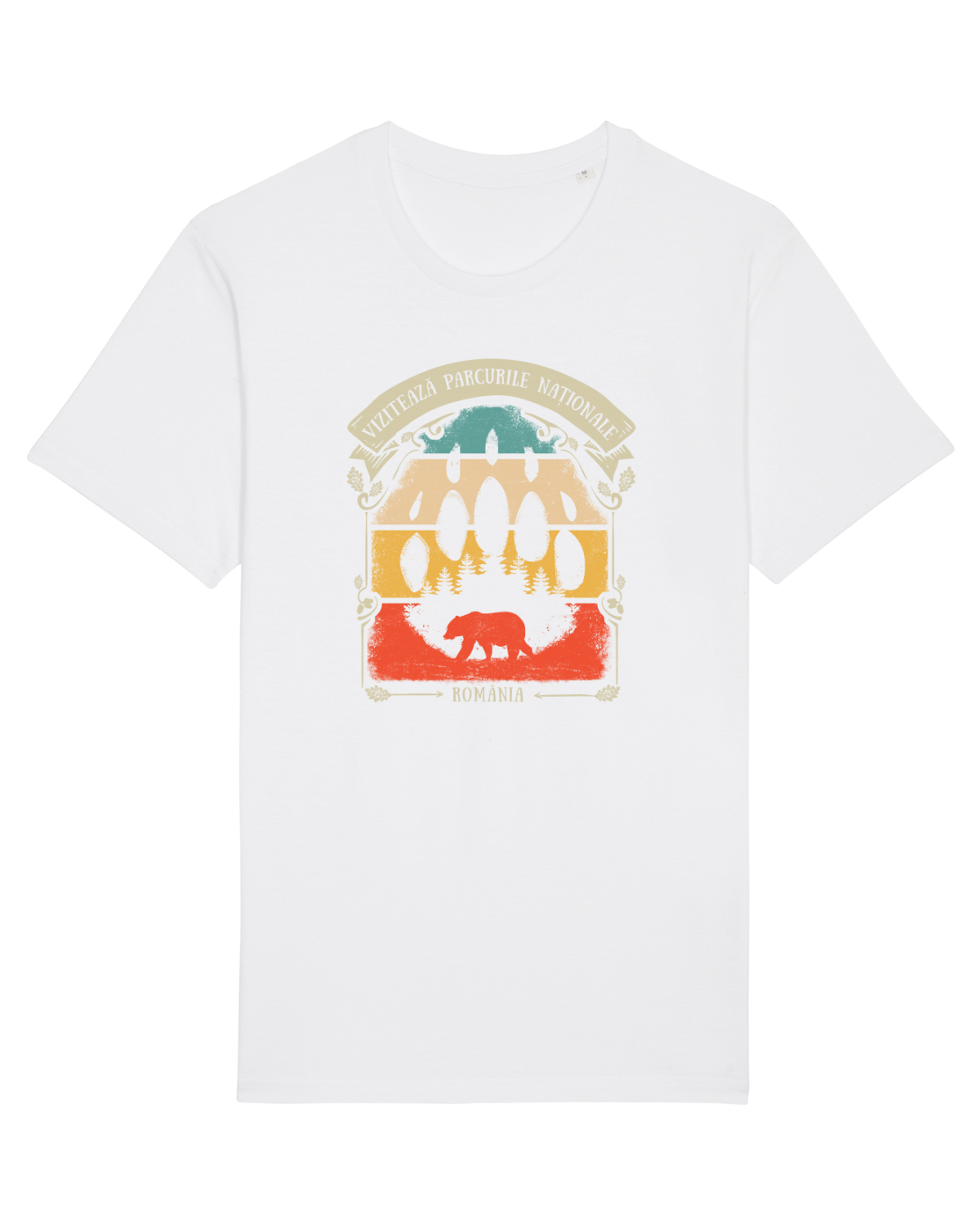 Tricou mânecă scurtă Unisex Rocker White