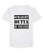 Straight Outta My Twenties Tricou mânecă scurtă guler larg Bărbat Skater