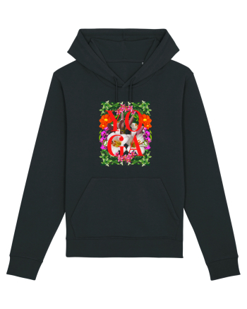 Yoga Este Sportul Meu Favorit Design Cu Flori Black