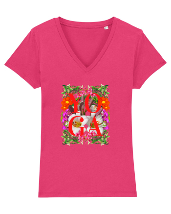Yoga Este Sportul Meu Favorit Design Cu Flori Raspberry