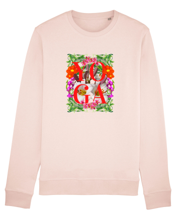 Yoga Este Sportul Meu Favorit Design Cu Flori Candy Pink