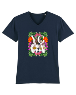 Yoga Este Sportul Meu Favorit Design Cu Flori Tricou mânecă scurtă guler V Bărbat Presenter