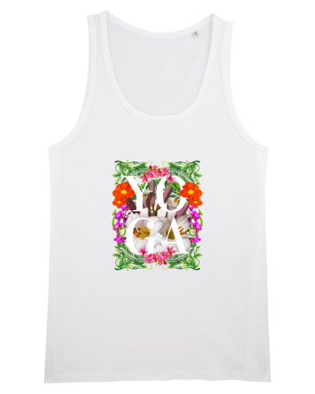 Yoga Este Sportul Meu Favorit Design Cu Flori White