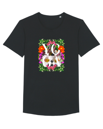 Yoga Este Sportul Meu Favorit Design Cu Flori Black