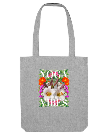 Yoga Vibratii Design Cu Flori Heather Grey
