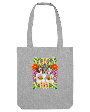 Yoga Vibratii Design Cu Flori Heather Grey