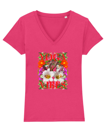 Yoga Vibratii Design Cu Flori Raspberry