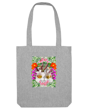 Yoga Vibratii Design Cu Flori Heather Grey