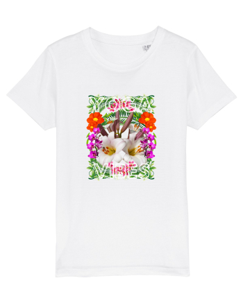 Yoga Vibratii Design Cu Flori White