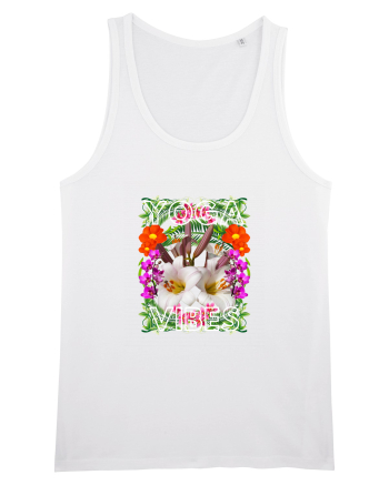 Yoga Vibratii Design Cu Flori White