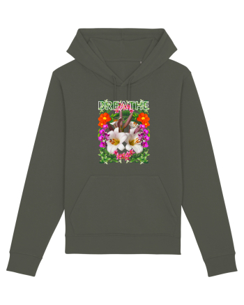 Respira Yoga Vibratii Design Cu Flori Khaki