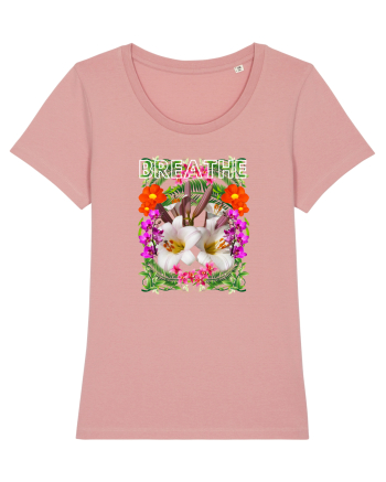 Respira Yoga Vibratii Design Cu Flori Canyon Pink