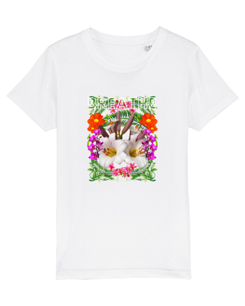 Respira Yoga Vibratii Design Cu Flori White
