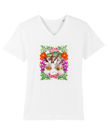 Respira Yoga Vibratii Design Cu Flori White