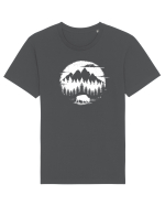 Zimbru Rătăcind Prin Padure Tricou mânecă scurtă Unisex Rocker