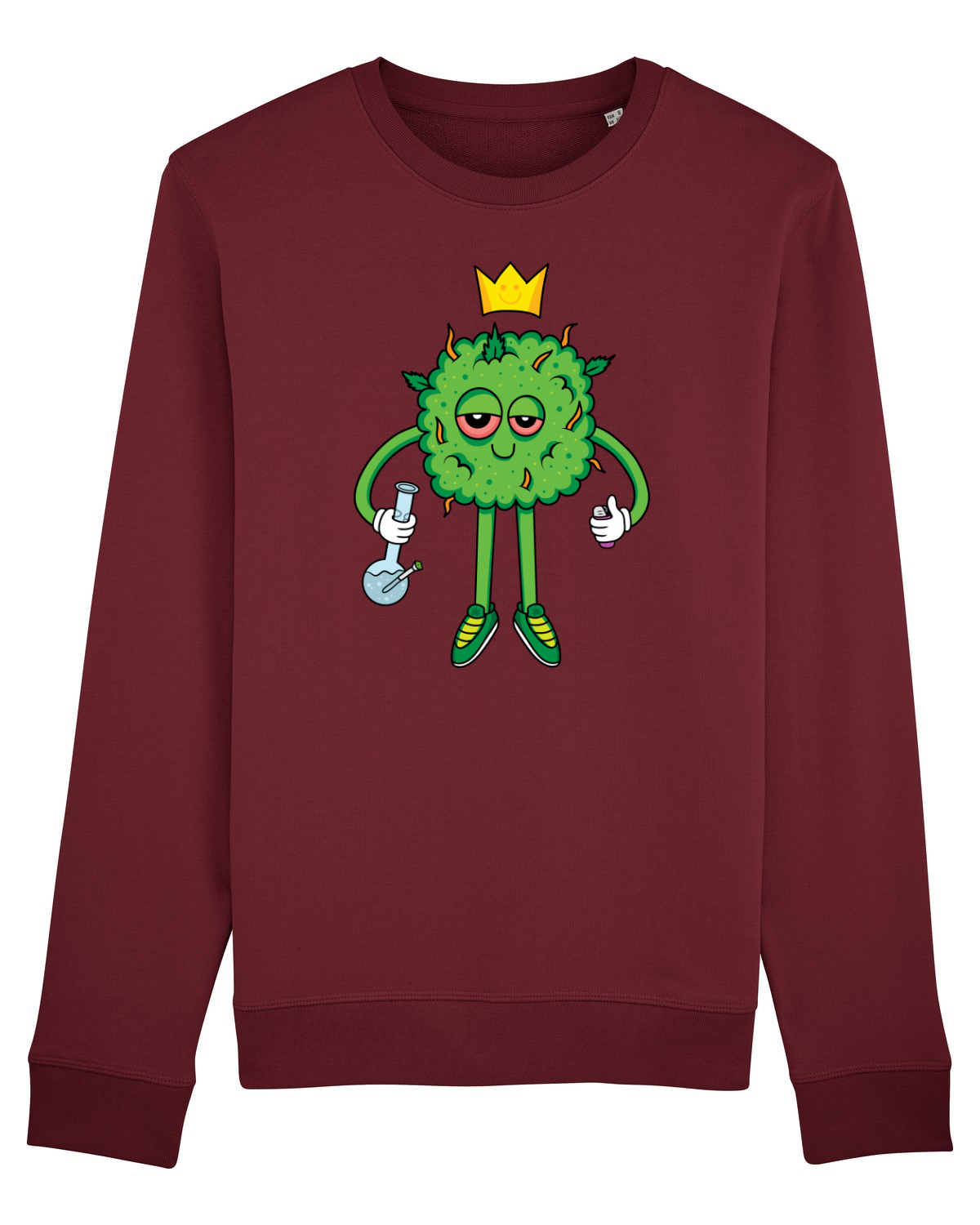 Bluză mânecă lungă Unisex Rise Burgundy