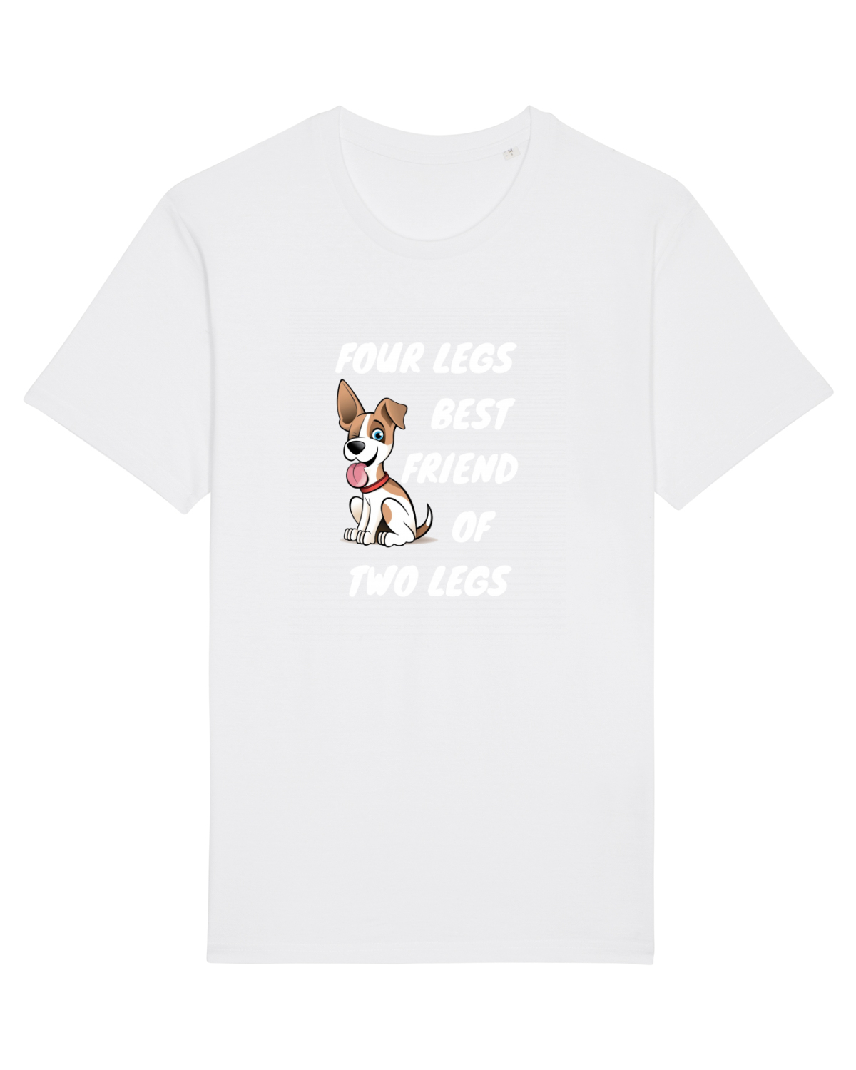 Tricou mânecă scurtă Unisex Rocker White