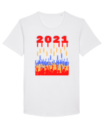 Funny 2021 Tricou mânecă scurtă guler larg Bărbat Skater
