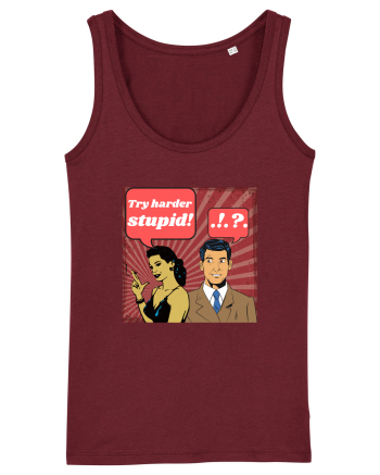 Retro Romance Comic Burgundy