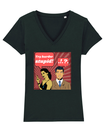 Retro Romance Comic Black