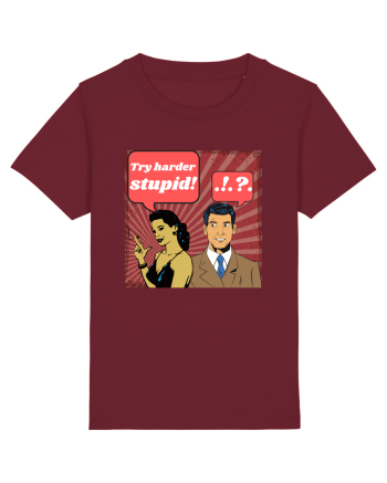 Retro Romance Comic Burgundy
