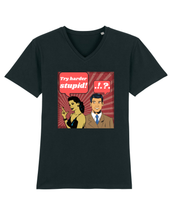Retro Romance Comic Black