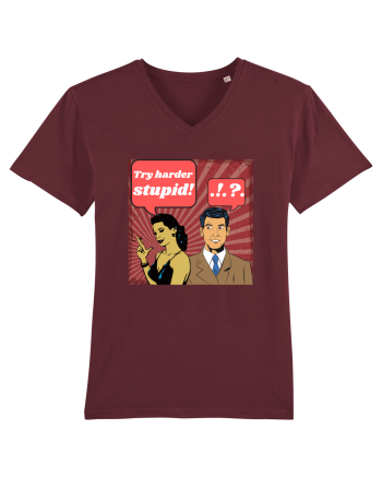 Retro Romance Comic Burgundy