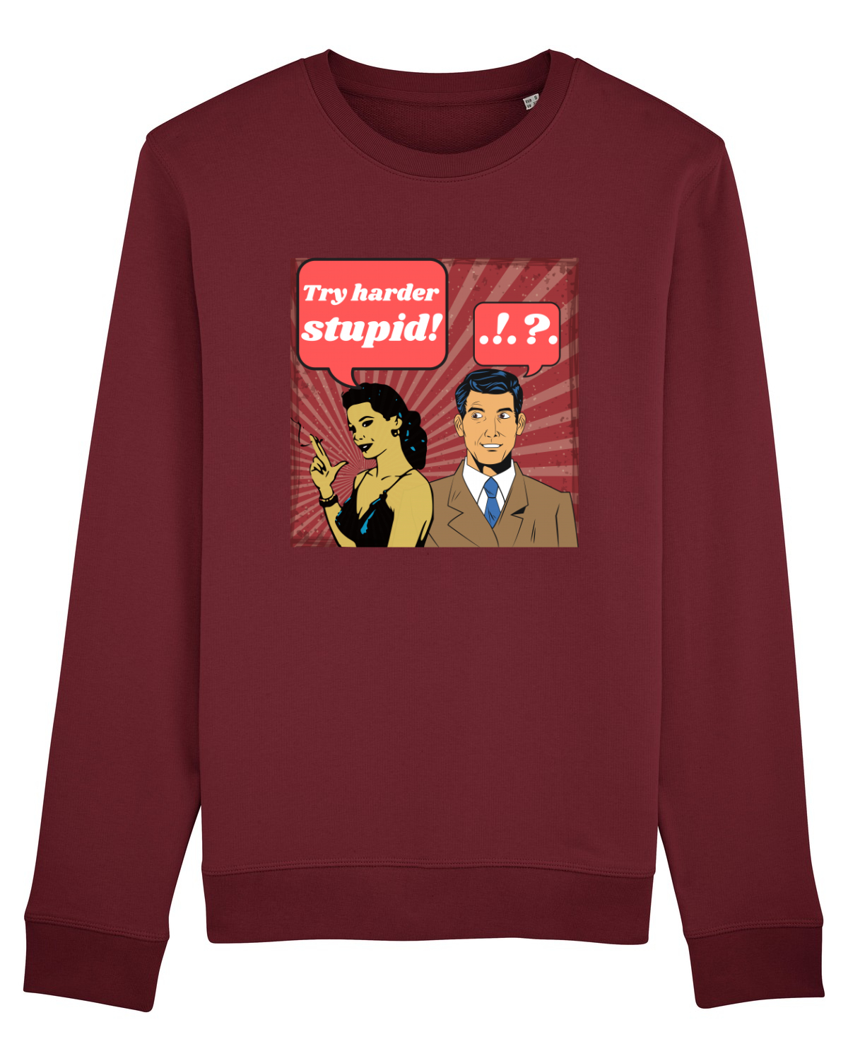 Bluză mânecă lungă Unisex Rise Burgundy