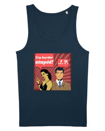 Retro Romance Comic Navy