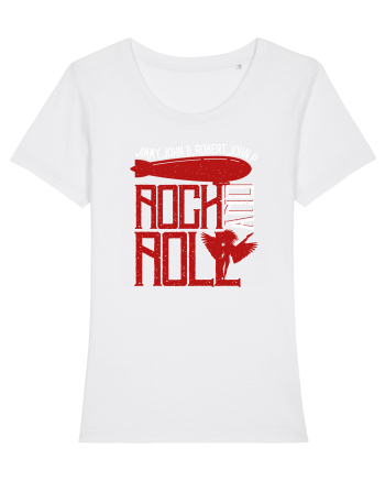 Retro Vintage Rock And Roll White