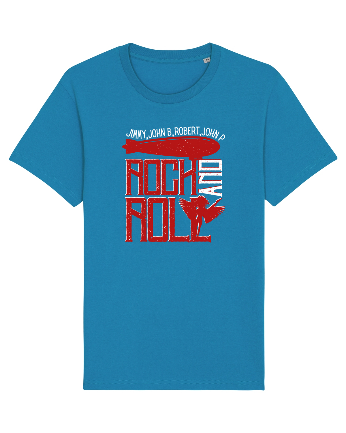 Tricou mânecă scurtă Unisex Rocker Azur