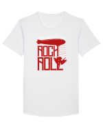 Retro Vintage Rock And Roll Tricou mânecă scurtă guler larg Bărbat Skater