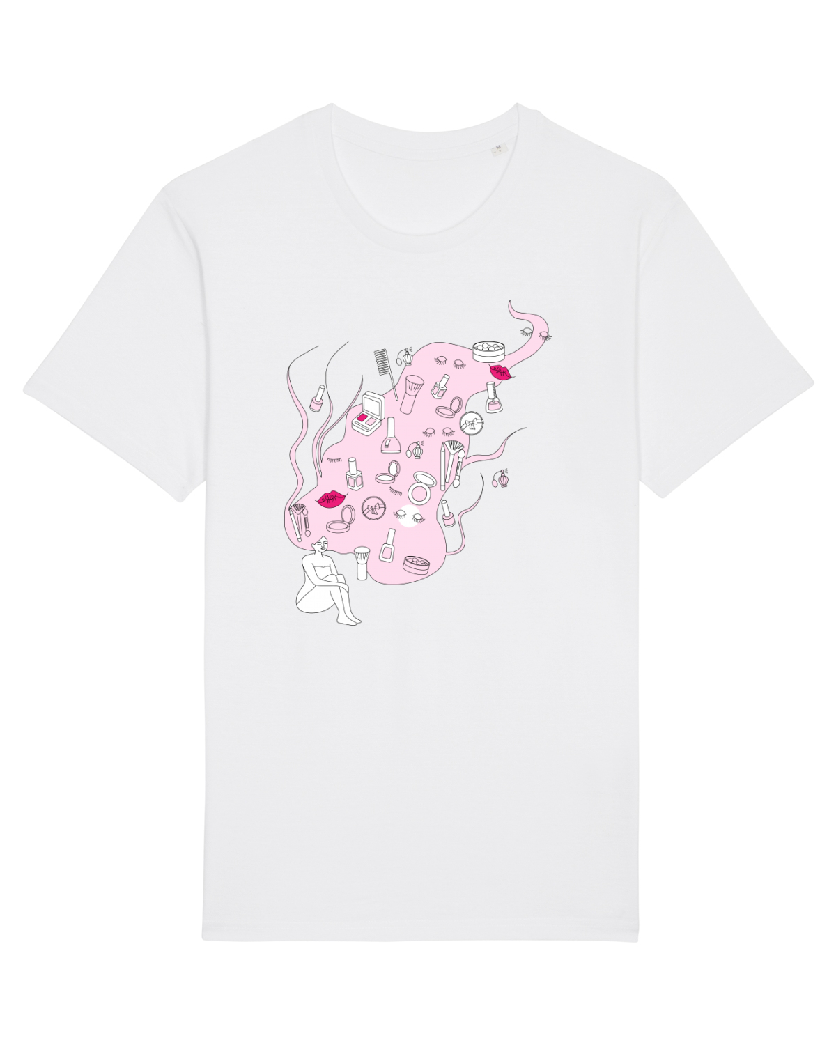 Tricou mânecă scurtă Unisex Rocker White