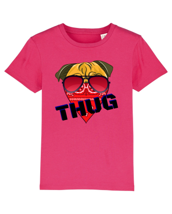 Funny Pug Pun .Thug tshirt Raspberry