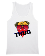 Funny Pug Pun .Thug tshirt Maiou Bărbat Runs