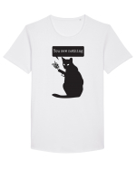 You Saw Nothing Funny Killer Cat Tricou mânecă scurtă guler larg Bărbat Skater