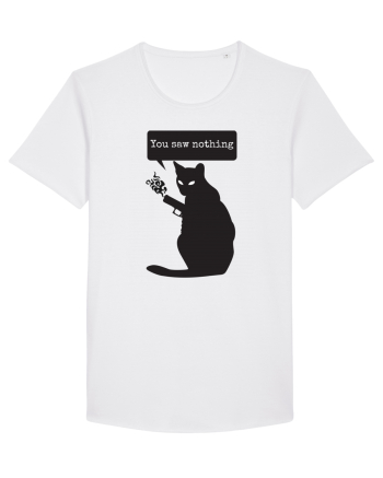 You Saw Nothing Funny Killer Cat White