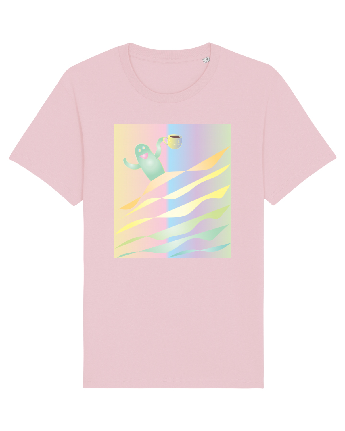 Tricou mânecă scurtă Unisex Rocker Cotton Pink