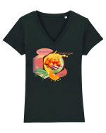 Tangerines Tricou mânecă scurtă guler V Damă Evoker