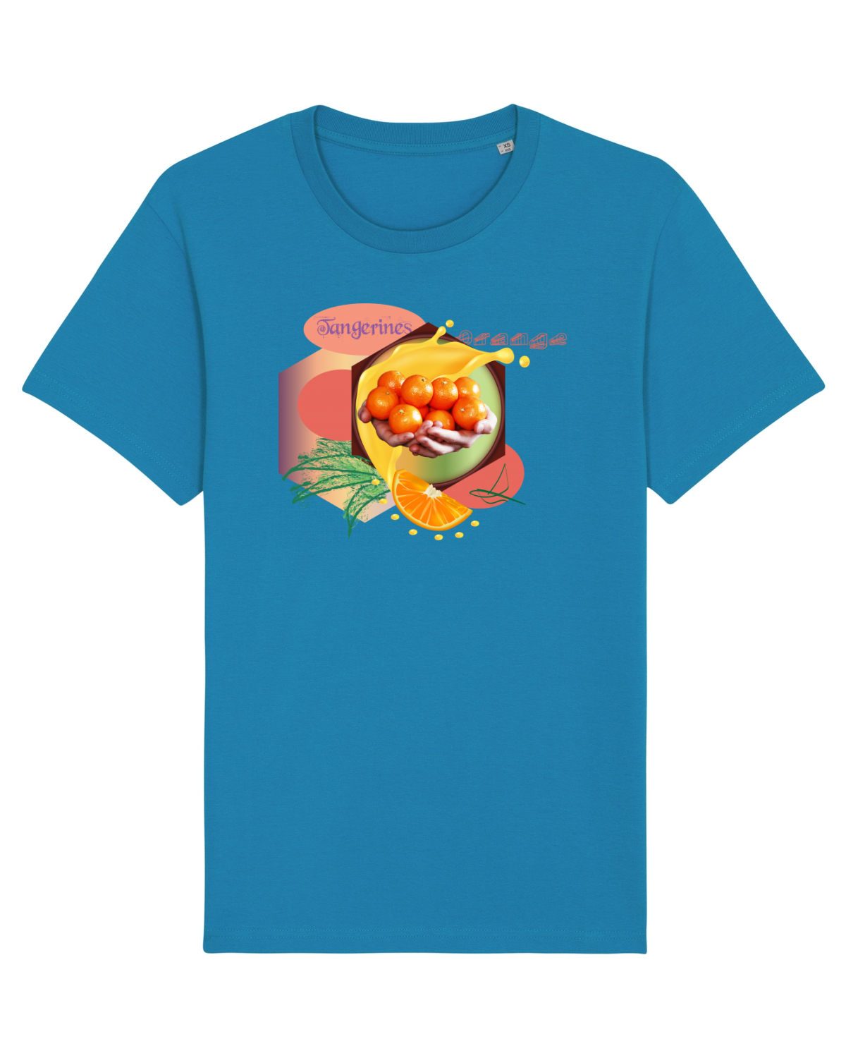 Tricou mânecă scurtă Unisex Rocker Azur