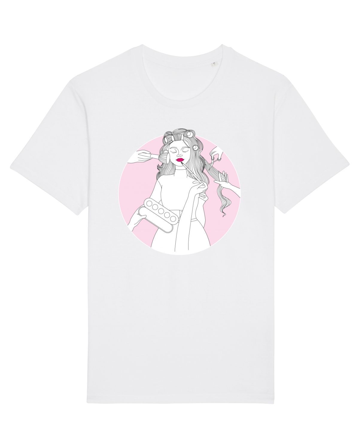 Tricou mânecă scurtă Unisex Rocker White