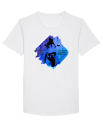Motorcycle Tricou mânecă scurtă guler larg Bărbat Skater